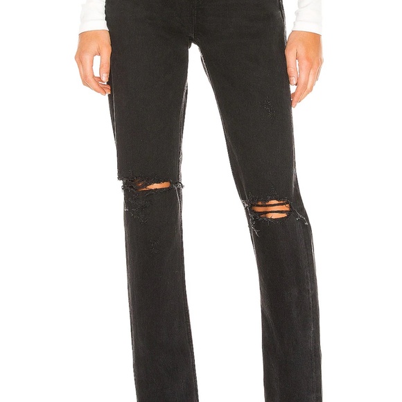 NWT AGOLDE Cherie High Rise Straight in Distortion Size 27 - Picture 1 of 1